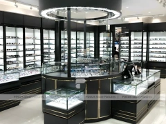 Blush Accent Optical Modular Interior with Black Core Tower