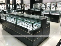 Blush Accent Optical Modular Interior with Black Core Tower