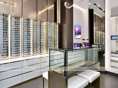 Blush Arc Eyewear Styling Room with Arched Display Alcoves