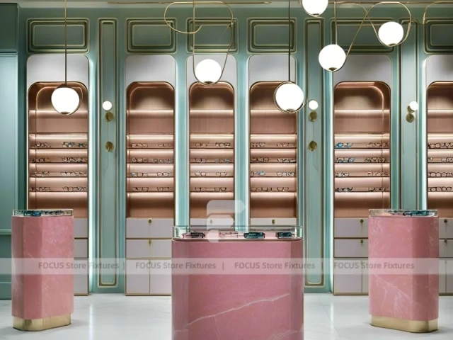 Blush Arc Vision Boutique Salon with Arched Display Alcoves