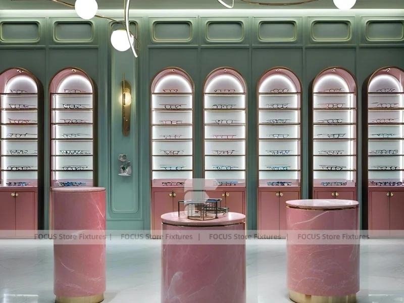 Blush Arc Vision Boutique Salon with Arched Display Alcoves