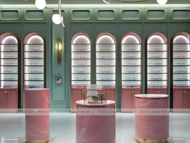 Blush Arc Vision Boutique Salon with Arched Display Alcoves