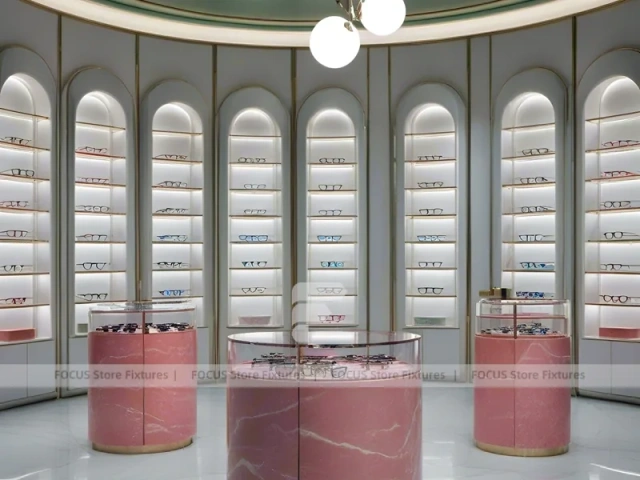 Blush Arc Vision Boutique Salon with Arched Display Alcoves