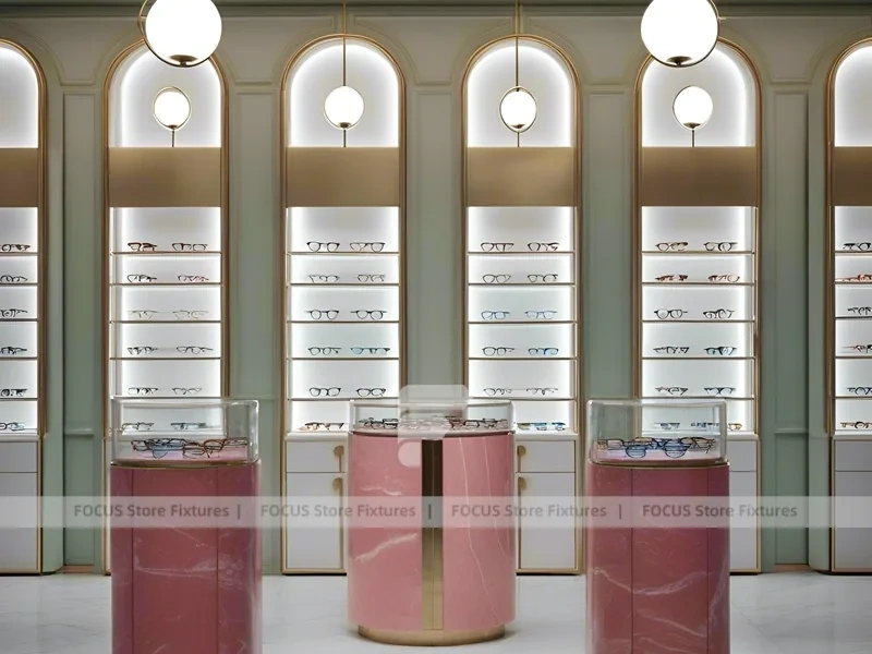 Blush Arc Vision Boutique Salon with Arched Display Alcoves