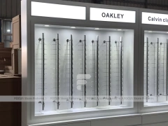 Concept White Optical Concept Fixture with Branded Rail Wall