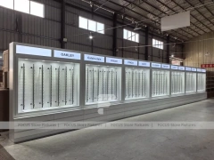 Concept White Optical Concept Fixture with Branded Rail Wall