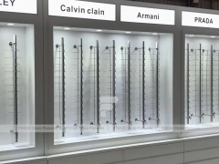Concept White Optical Concept Fixture with Branded Rail Wall