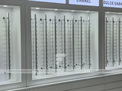 Concept White Optical Concept Fixture with Branded Rail Wall