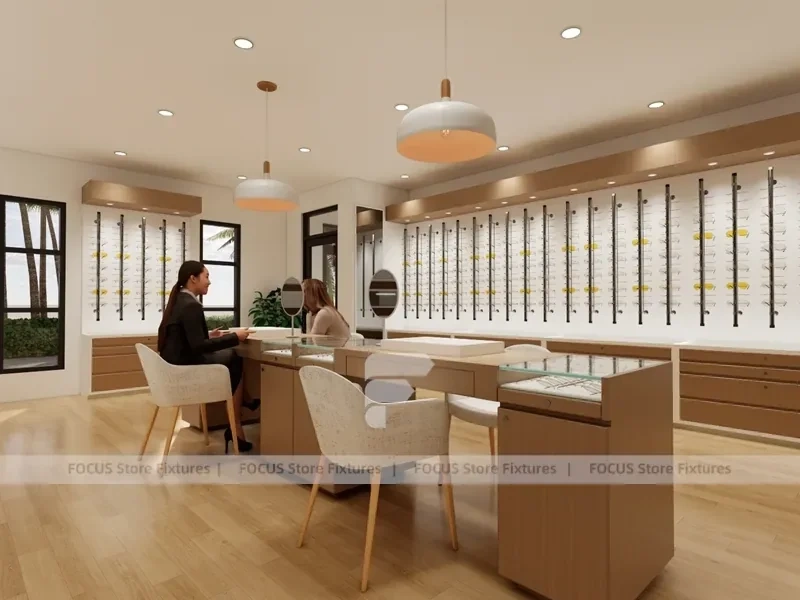 Concept White Vision Retail with Branded Rail Wall