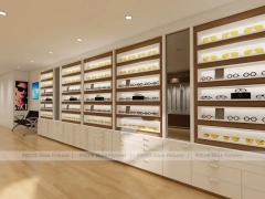 Concept White Vision Retail with Branded Rail Wall