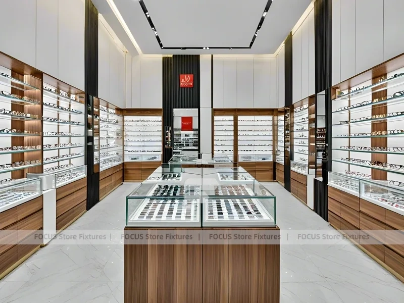 Contemporary White Optical Modular Interior with Modular Counter Cluster