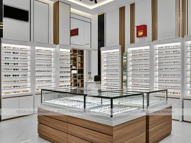 Contemporary White Optical Modular Interior with Modular Counter Cluster