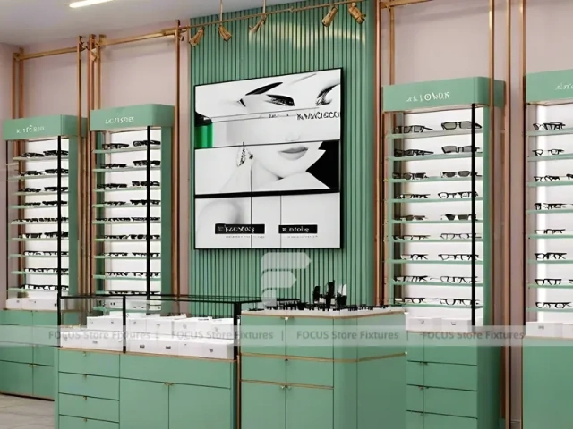 Emerald Luxe Eyewear Gallery Interior for Premium Eyewear Boutique