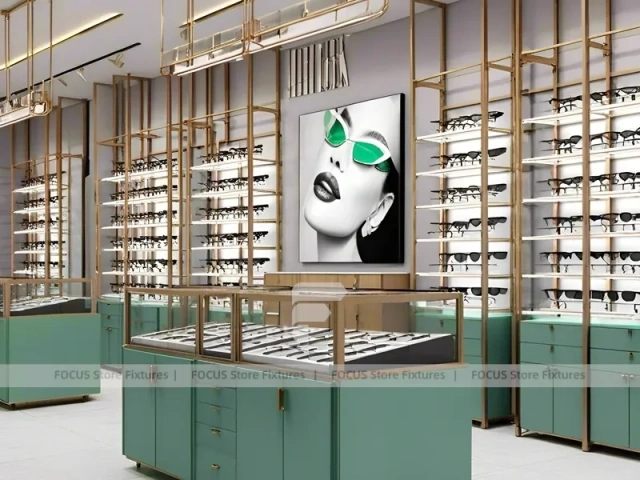 Emerald Luxe Eyewear Gallery Interior for Premium Eyewear Boutique