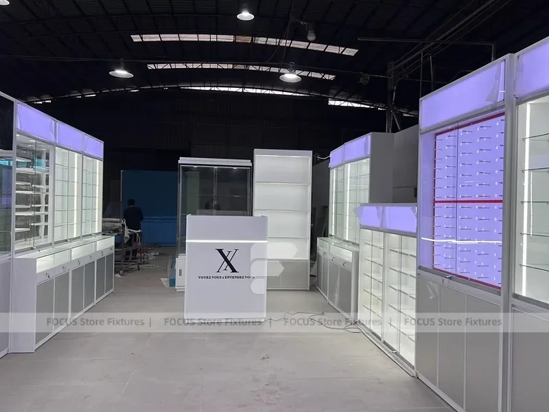 Factory Display Suite Vision Retail Mockup for Premium Eyewear Boutique