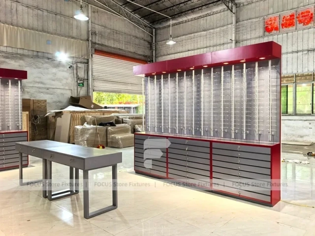 Factory Mockup Eyewear Display Mockup for Premium Eyewear Boutique