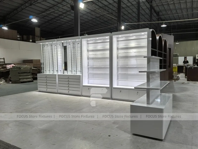 Factory Mockup Optical Fixture Prototype with Trial Counter Assembly