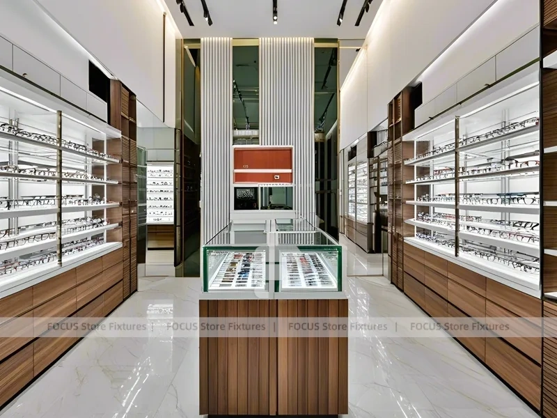 Framed Emerald Vision Boutique Corridor with Narrow Showcase Hall