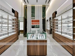 Framed Emerald Vision Boutique Corridor with Narrow Showcase Hall