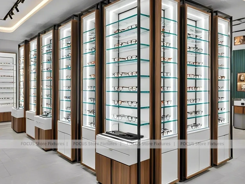 Framed Emerald Vision Boutique Corridor with Narrow Showcase Hall
