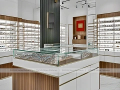 Framed Emerald Vision Boutique Corridor with Narrow Showcase Hall