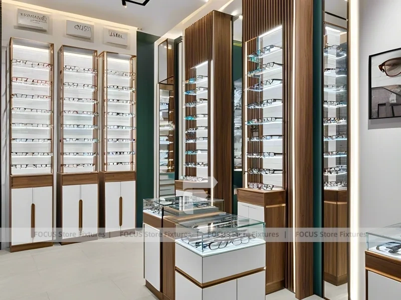 Framed Emerald Vision Boutique Corridor with Narrow Showcase Hall