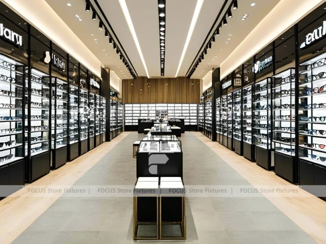 Gallery Linear Eyewear Gallery Hall with Long Symmetrical Walkway