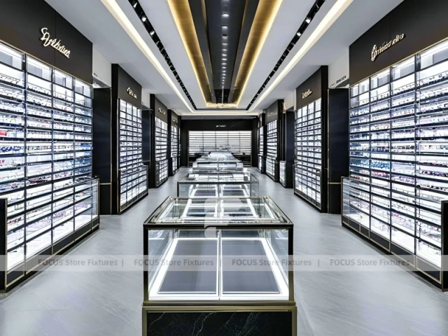 Gallery Linear Eyewear Gallery Hall with Long Symmetrical Walkway