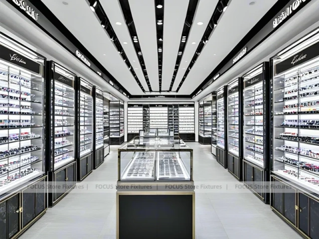 Gallery Linear Eyewear Gallery Hall with Long Symmetrical Walkway