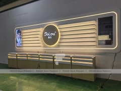 Gold Accent Optical Fixture System with Modular Wall Set