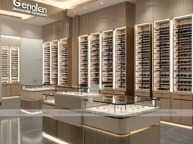 Golden Corridor Vision Retail Passage with Warm Accent Facade