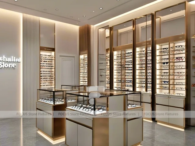Golden Corridor Vision Retail Passage with Warm Accent Facade