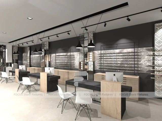 Hospitality Optical Vision Retail Lounge with Open Styling Zone