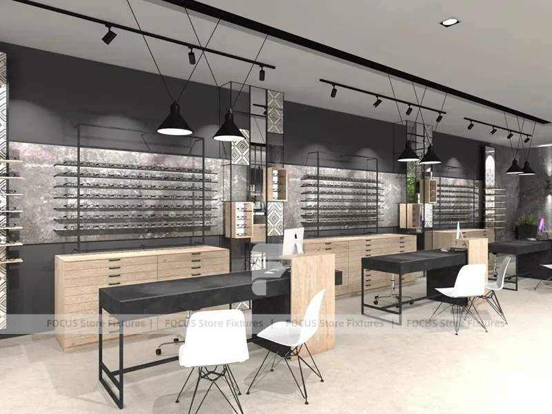 Hospitality Optical Vision Retail Lounge with Open Styling Zone
