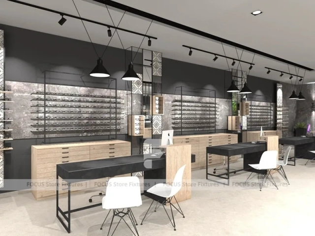 Hospitality Optical Vision Retail Lounge with Open Styling Zone