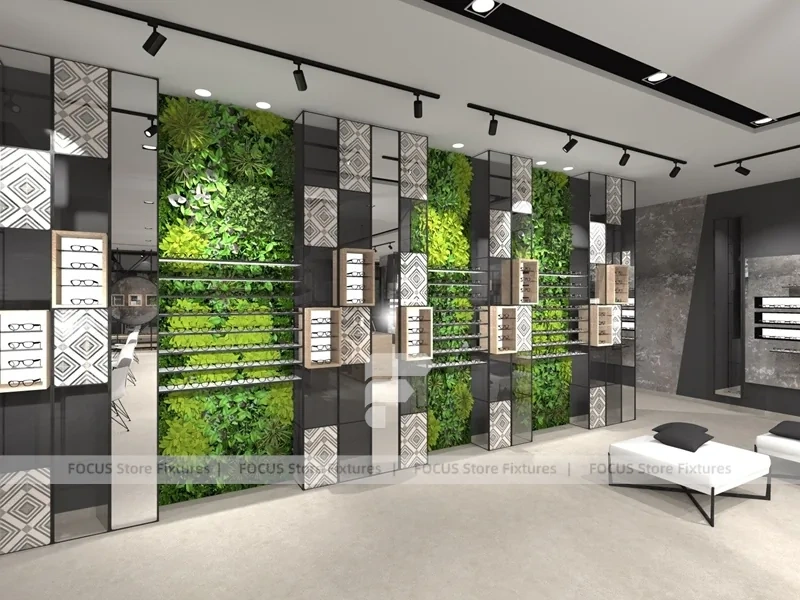 Hospitality Optical Vision Retail Lounge with Open Styling Zone