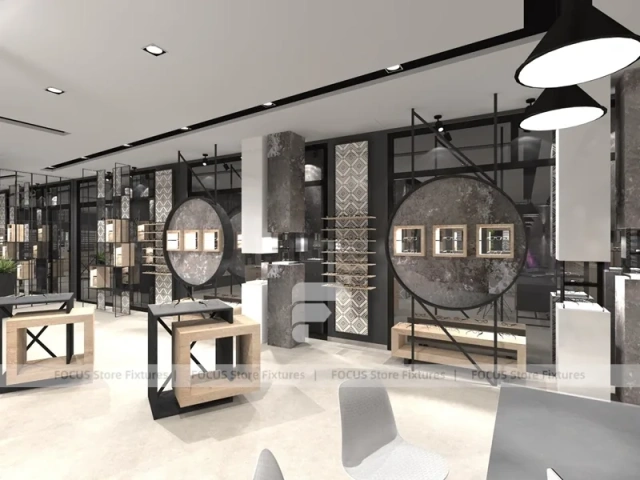 Hospitality Optical Vision Retail Lounge with Open Styling Zone