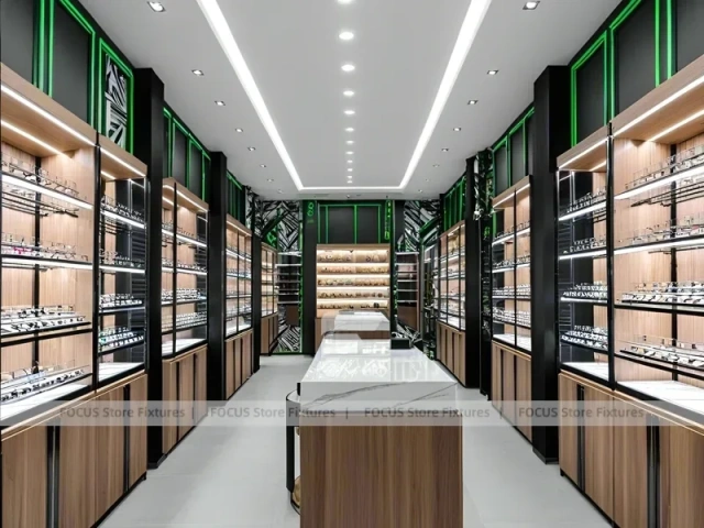 Industrial Loft Vision Display Loft for Premium Eyewear Boutique