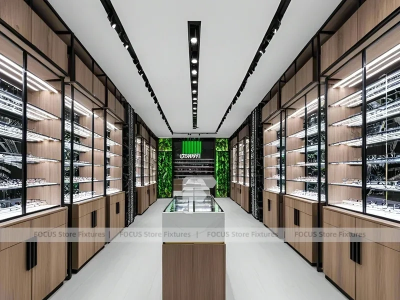 Industrial Loft Vision Display Loft for Premium Eyewear Boutique