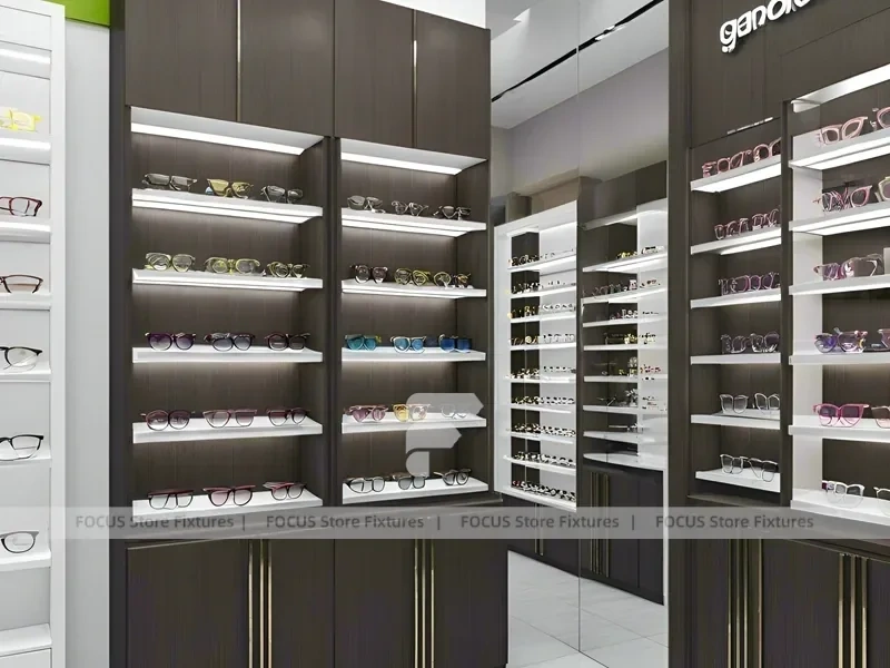 Loft Steel Vision Display Loft for Premium Eyewear Boutique