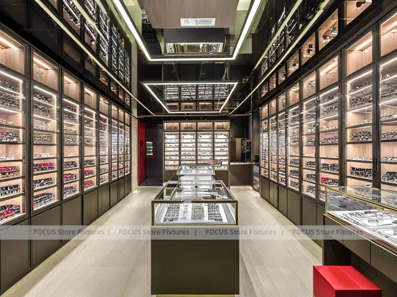 Loft Steel Vision Display Loft with Steel-Framed Wall Cabinets
