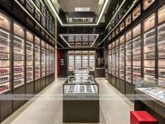 Loft Steel Vision Display Loft with Steel-Framed Wall Cabinets