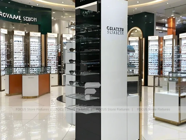 Mall Orange Eyewear Column Gallery with Open Mall Showcase