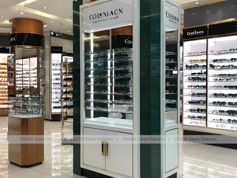 Mall Orange Eyewear Column Gallery with Open Mall Showcase