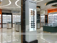 Mall Orange Eyewear Column Gallery with Open Mall Showcase