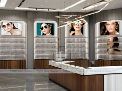 Mint Accent Vision Retail Studio with Fluted Mint Counter