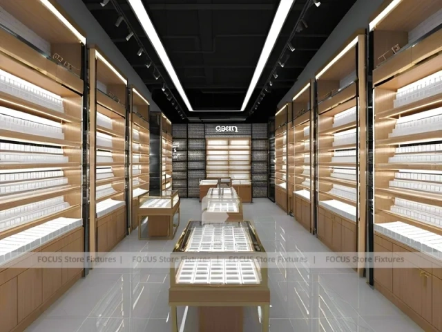Mint Bronze Eyewear Gallery Interior with Consultation Corner Seating
