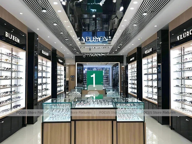 Mint Bronze Eyewear Gallery Interior with Consultation Corner Seating