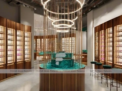 Mint Bronze Vision Retail Showcase with Consultation Corner Seating