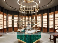 Mint Bronze Vision Retail Showcase with Consultation Corner Seating